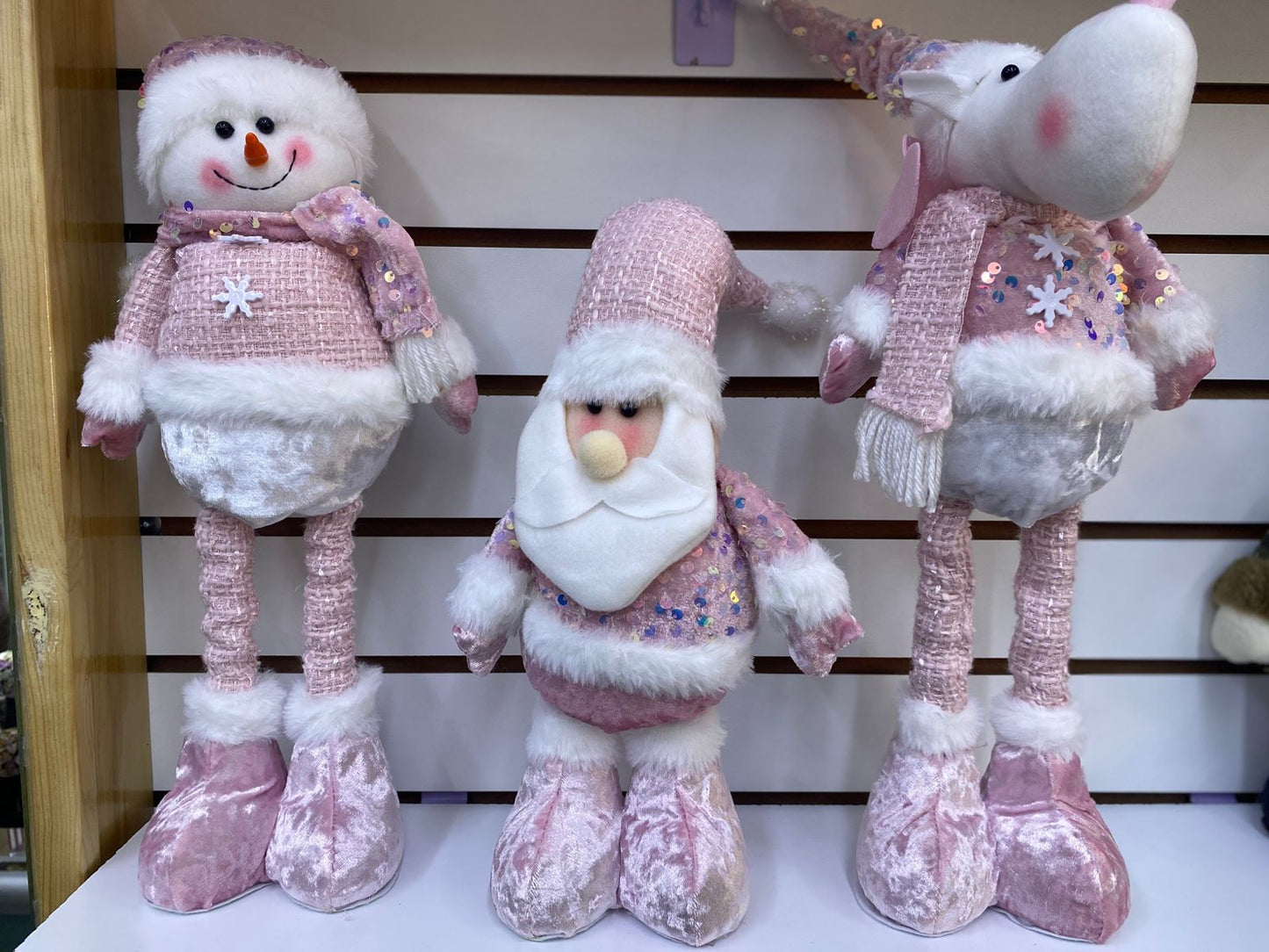 Trio muñeco navideño (Santa, Reno, Muñeco de navidad)