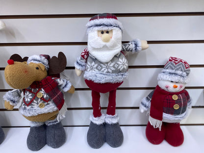 Trio muñeco navideño  (Santa, Reno, Muñeco de navidad)